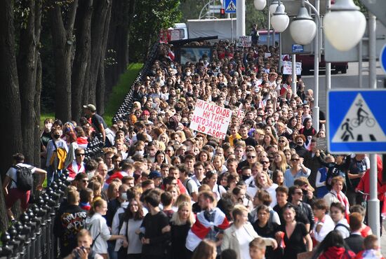 Акции протеста в Минске