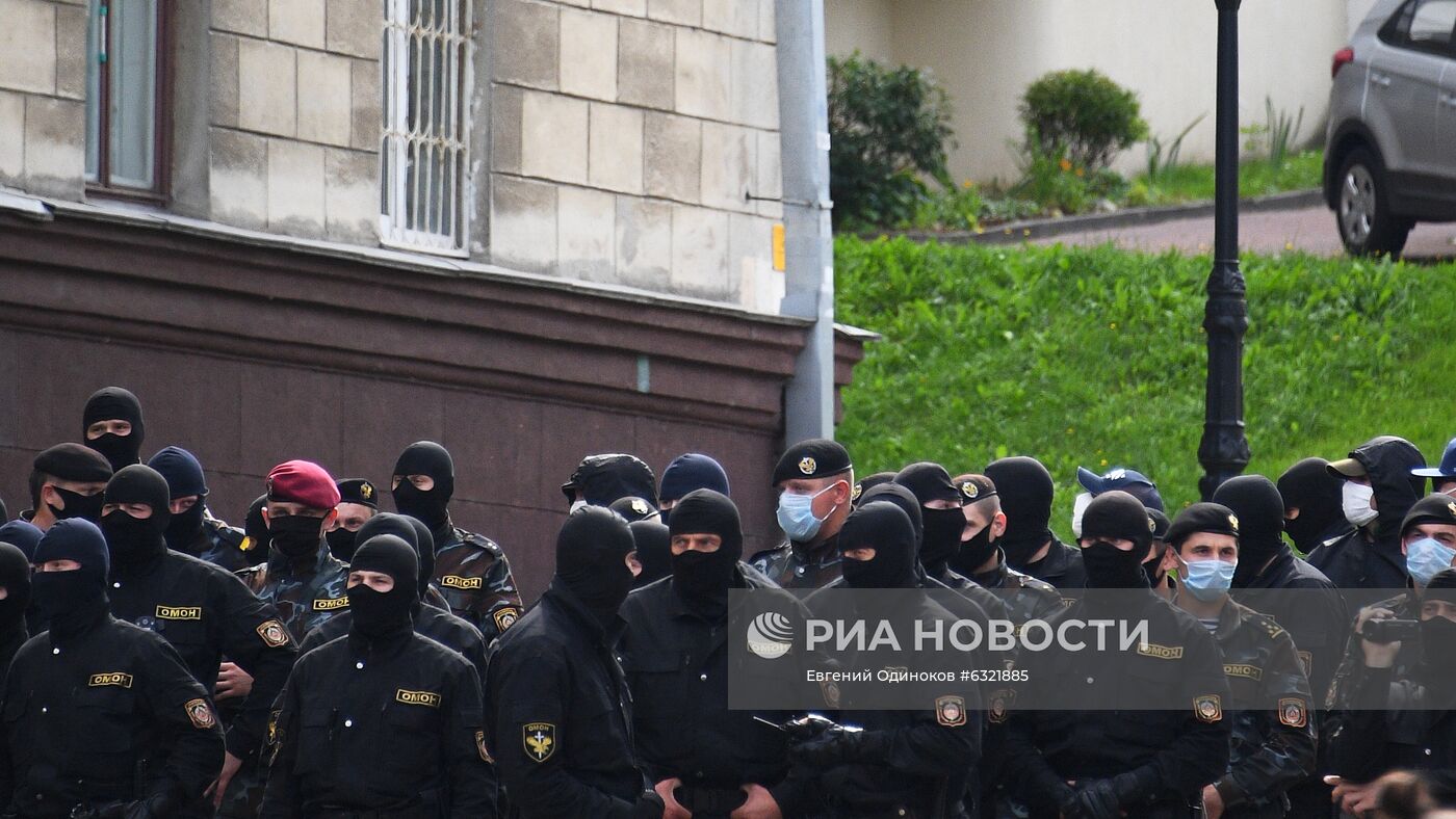 Акции протеста в Минске