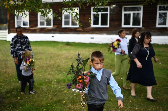 Сельская школа в селе Юрт-Акбалык