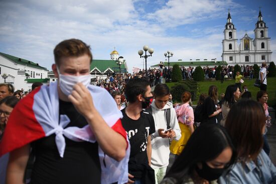 Акции протеста в Минске