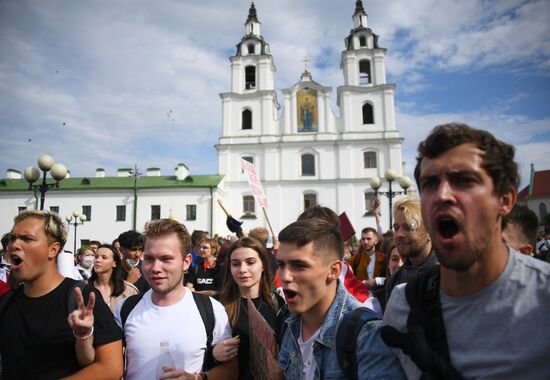 Акции протеста в Минске