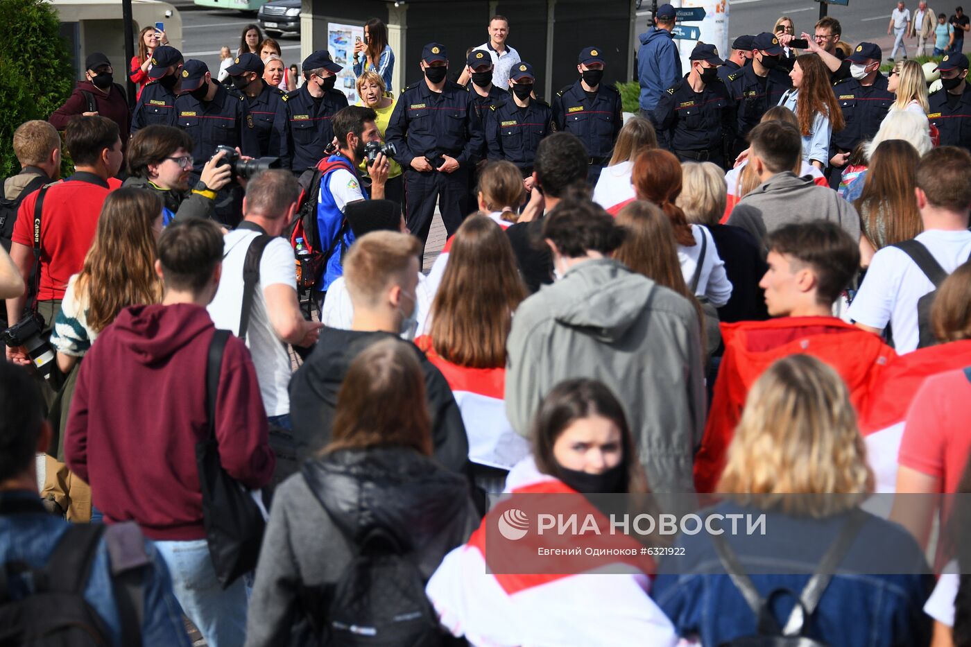 Акции протеста в Минске