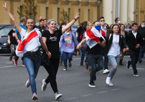 Акции протеста в Минске