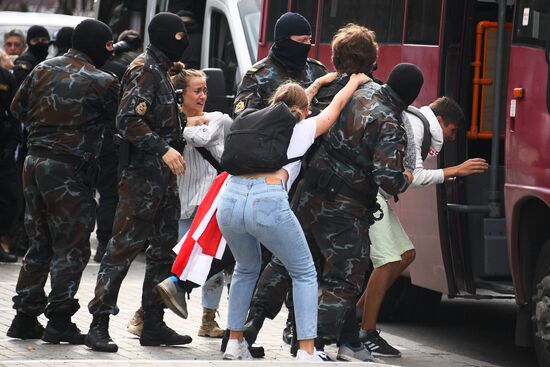 Акции протеста в Минске