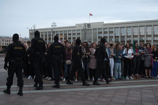 Акции протеста в Минске