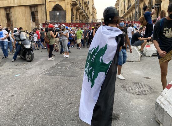 Беспорядки в центре Бейрута