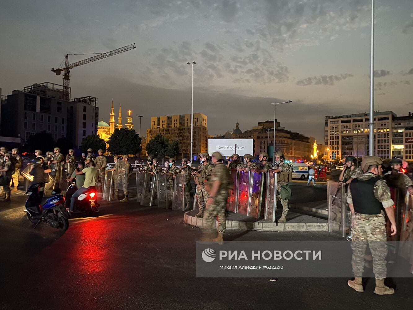 Беспорядки в центре Бейрута