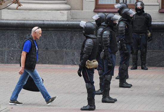 Акции протеста в Минске