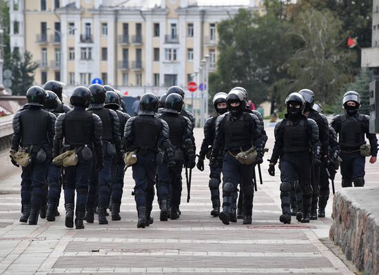 Акции протеста в Минске