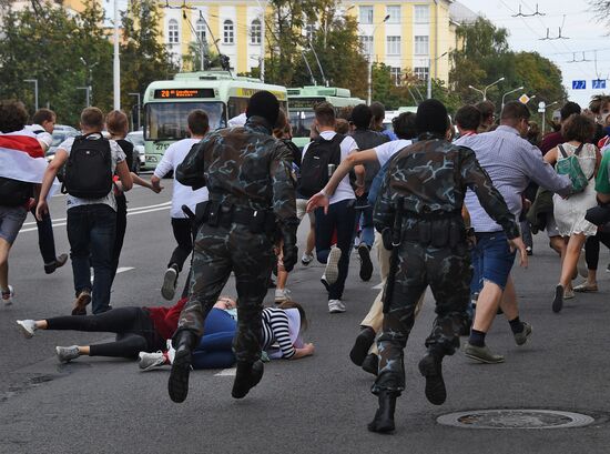 Акции протеста в Минске
