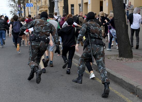 Акции протеста в Минске