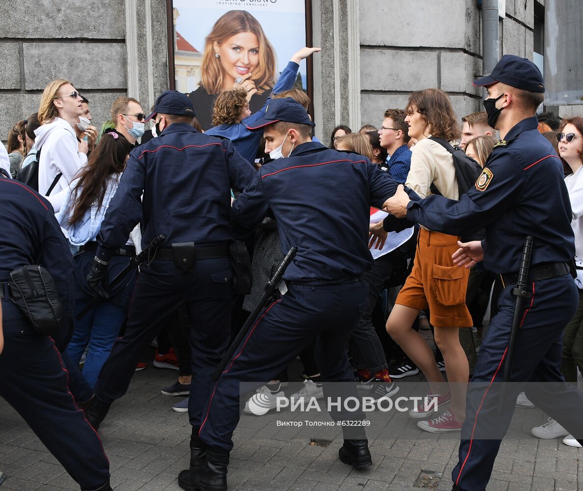 Акции протеста в Минске