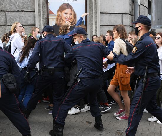 Акции протеста в Минске