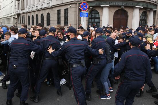 Акции протеста в Минске