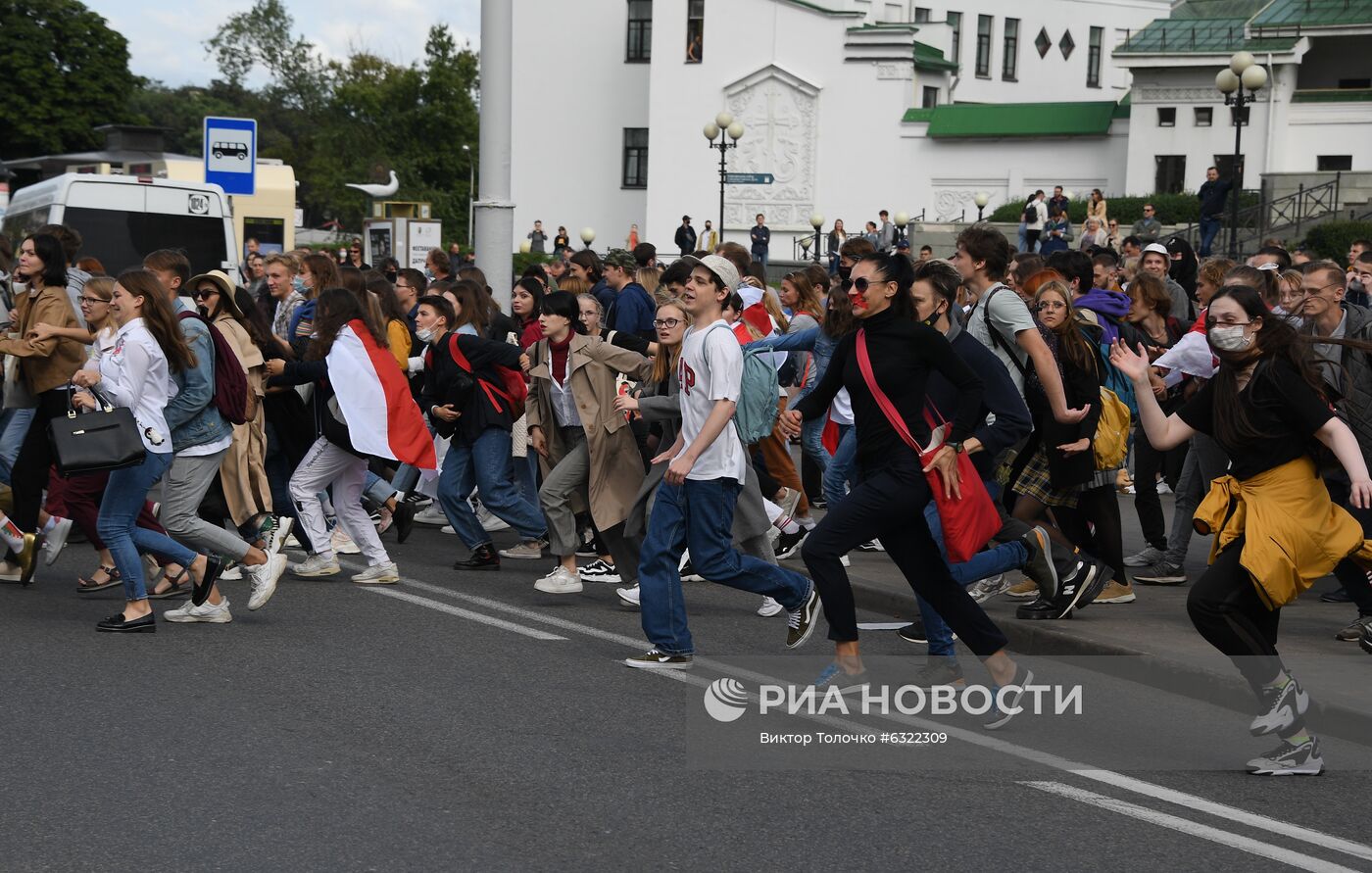 Акции протеста в Минске