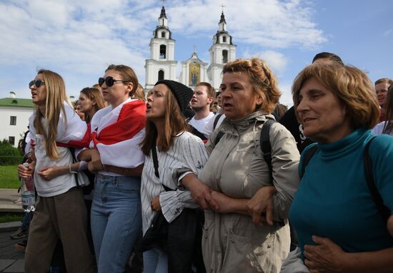 Акции протеста в Минске