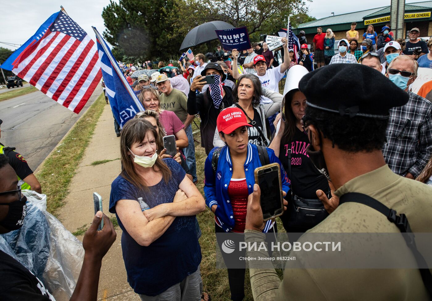 Прибытие президента США Д. Трампа в Висконсин