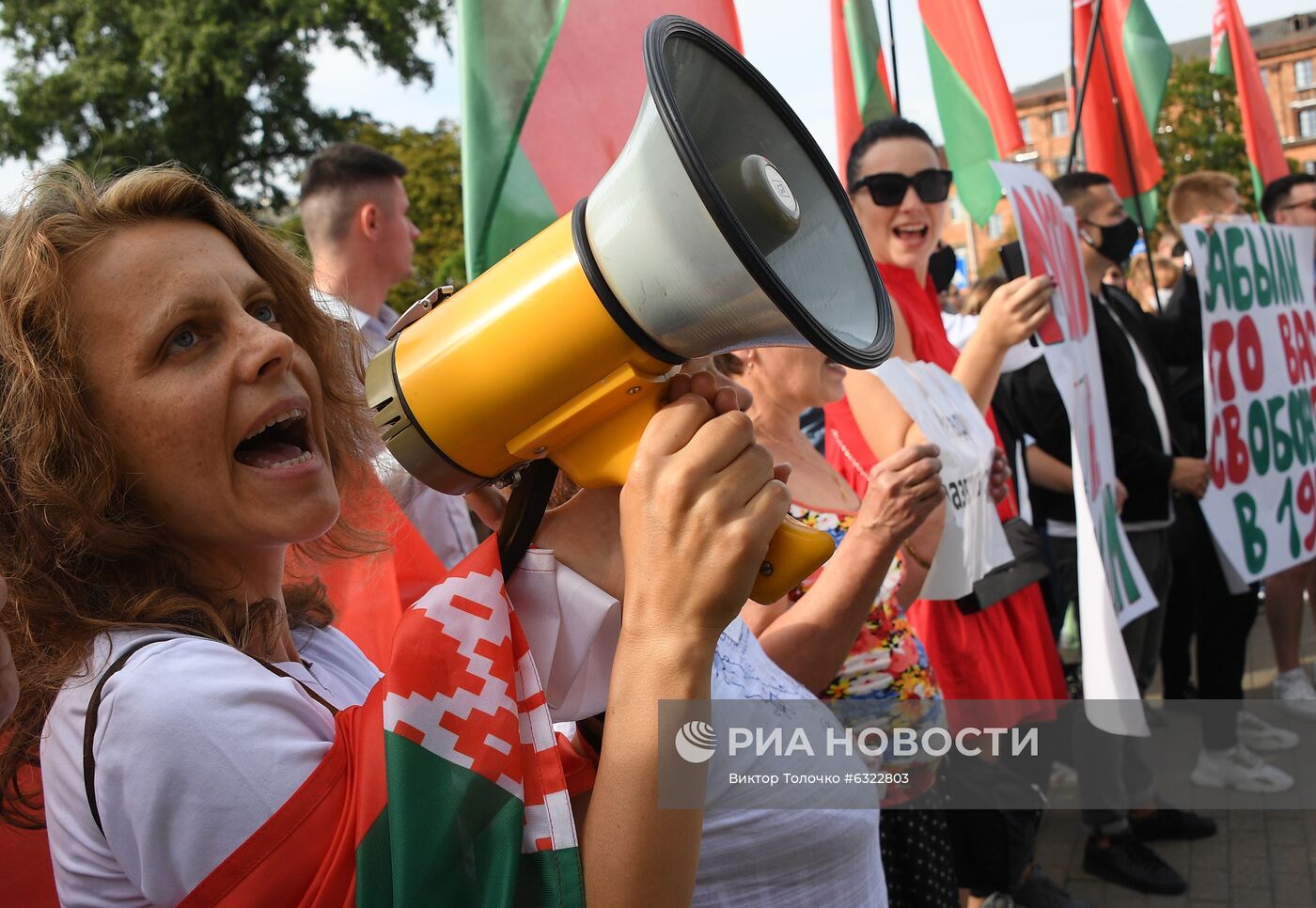 Митинг сторонников президента А. Лукашенко в Минске