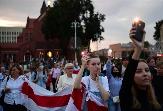 Акция протеста в Минске