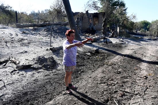 Ликвидация пожаров в Ростовской области 