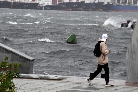 Последствия урагана во Владивостоке