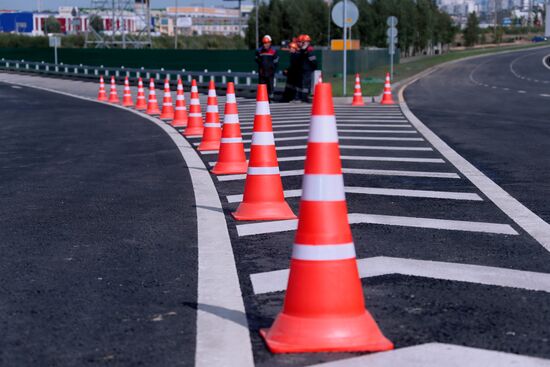 Открытие эстакады на Калужском шоссе