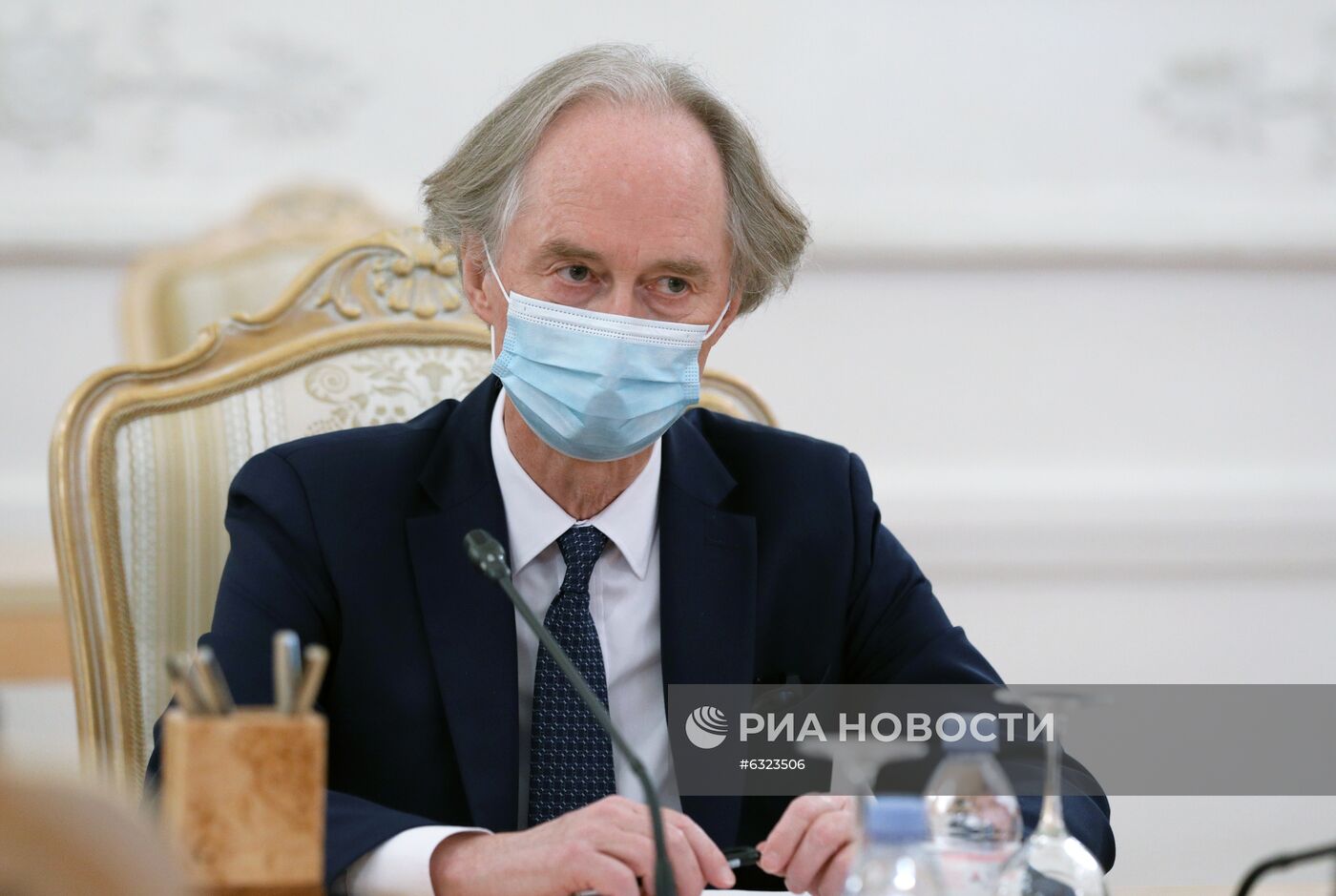 Переговоры главы МИД РФ С. Лаврова со спецпосланником ООН по Сирии Г. Педерсеном