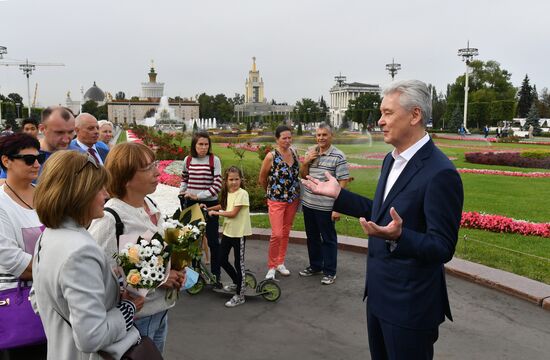 Мэр Москвы С. Собянин посетил ВДНХ