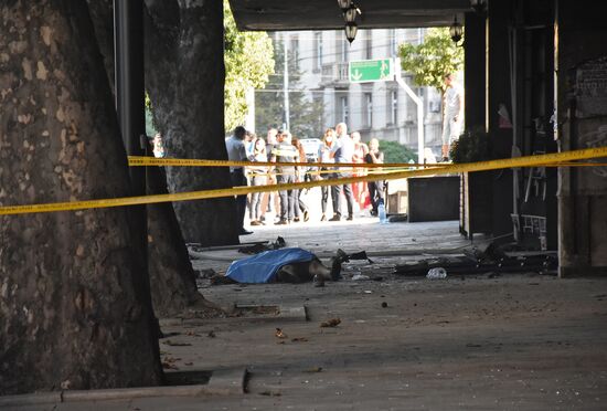 Взрыв произошел в центре Тбилиси