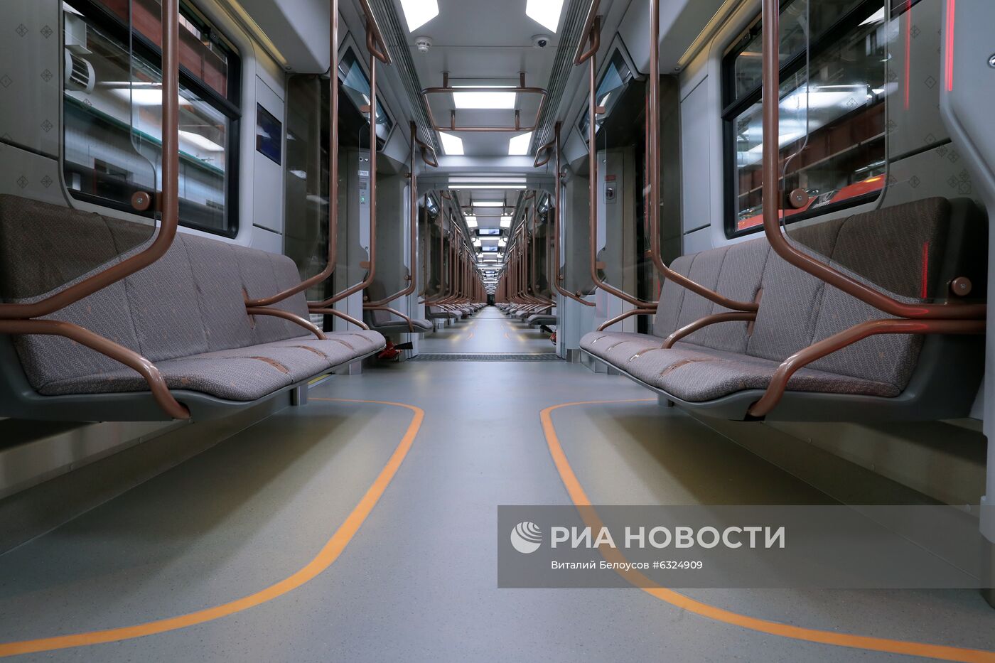 Презентация нового поезда метро "Москва"