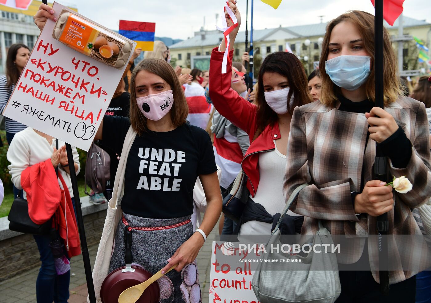 Протестная акция женщин в Минске