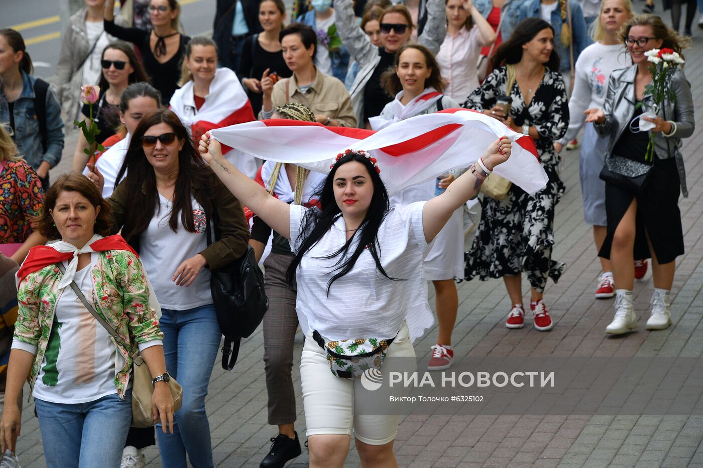 Протестная акция женщин в Минске