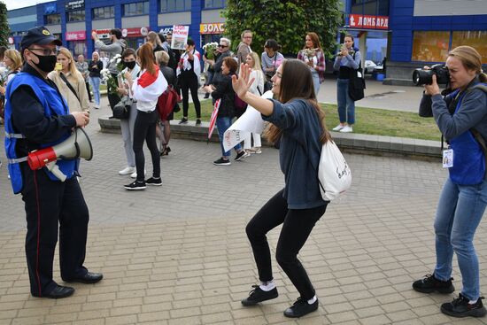 Протестная акция женщин в Минске