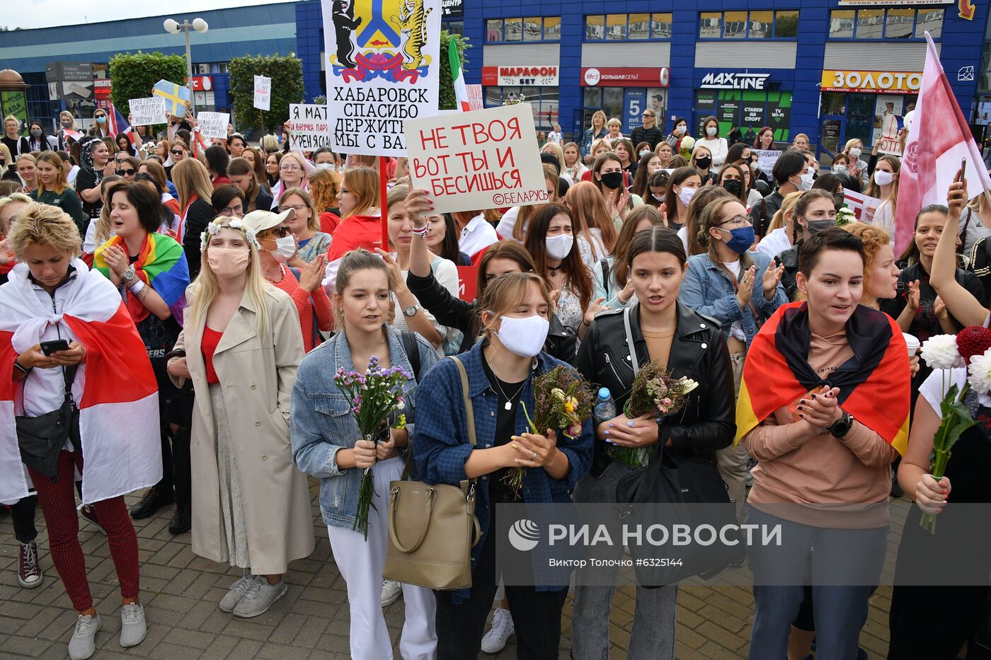 Протестная акция женщин в Минске