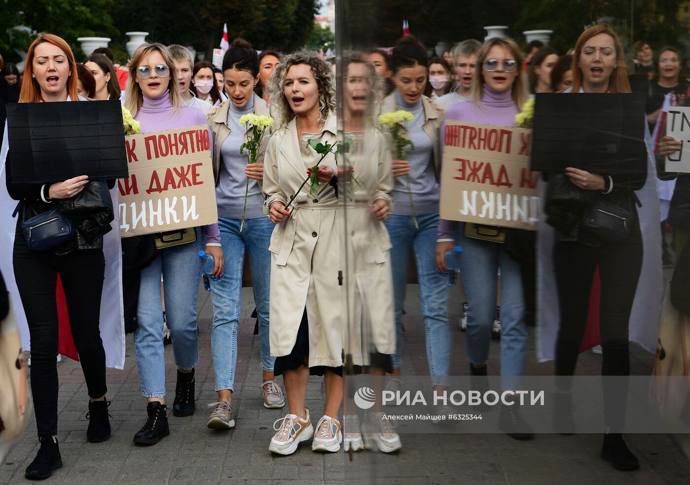 Протестная акция женщин в Минске