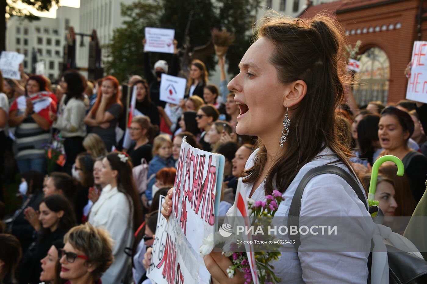 Протестная акция женщин в Минске