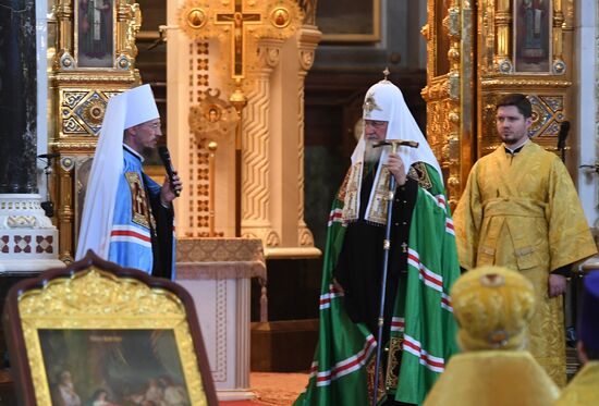 Возведение в сан митрополита нового главы Белорусской православной церкви
