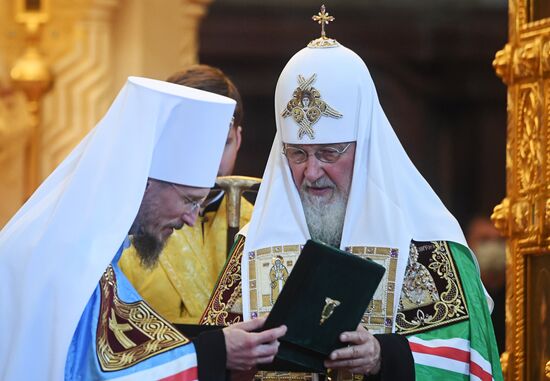 Возведение в сан митрополита нового главы Белорусской православной церкви