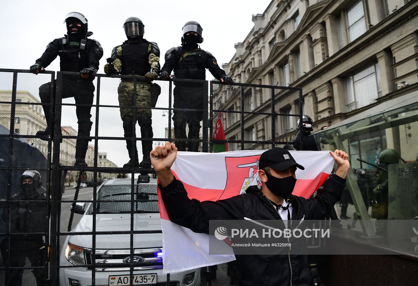 Несанкционированная акция оппозиции "Марш единства" в Минске