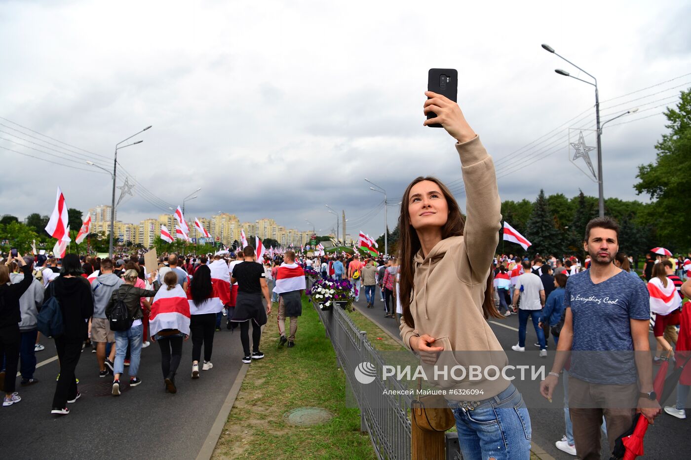 Несанкционированная акция оппозиции "Марш единства" в Минске