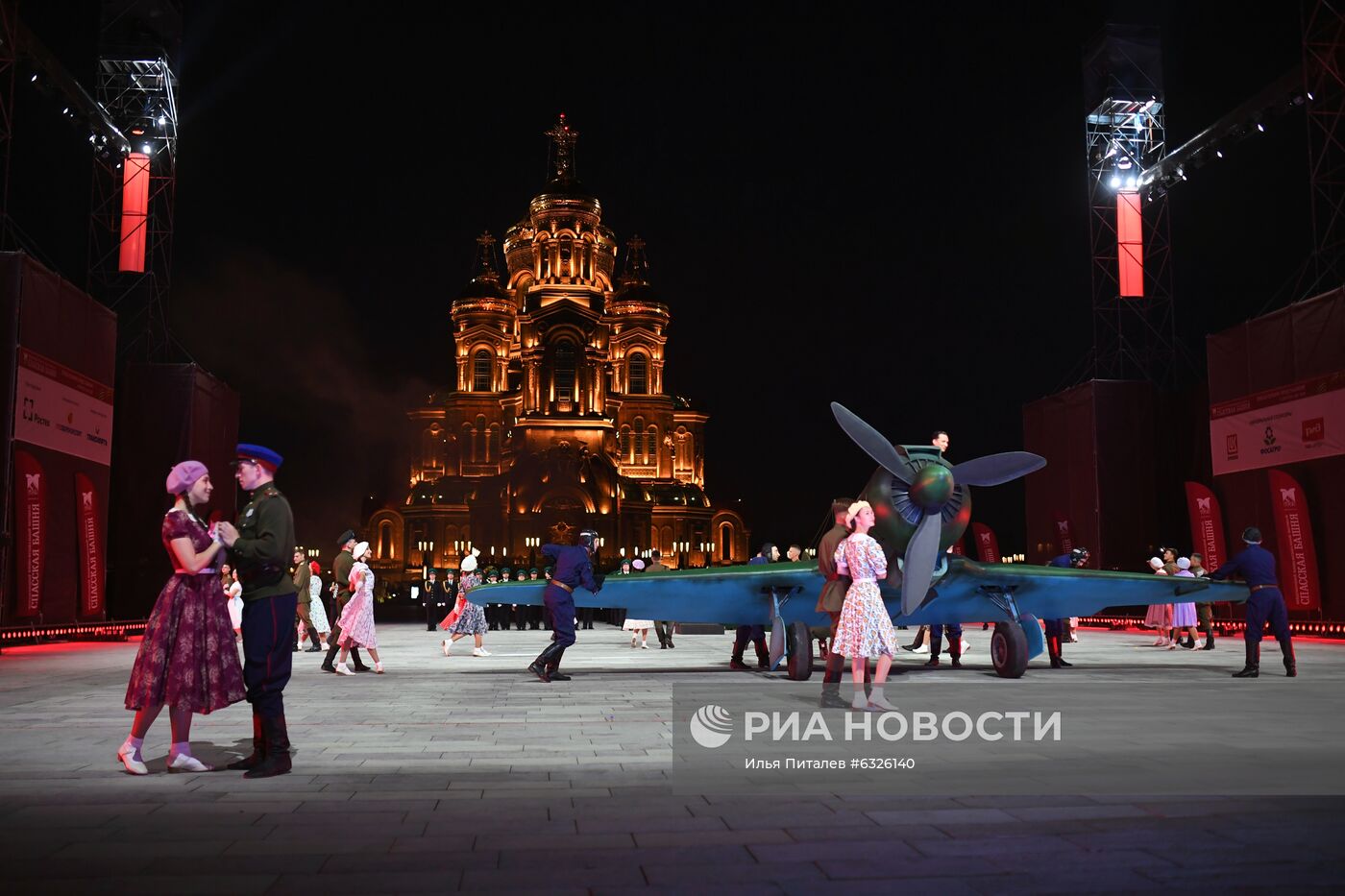 Показательное представление фестиваля "Спасская башня"