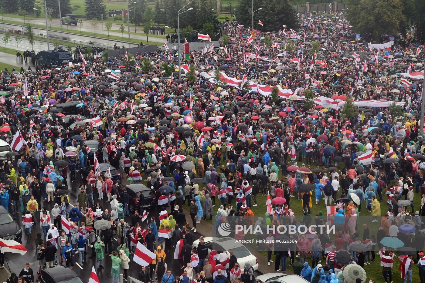 Несанкционированная акция оппозиции "Марш единства" в Минске