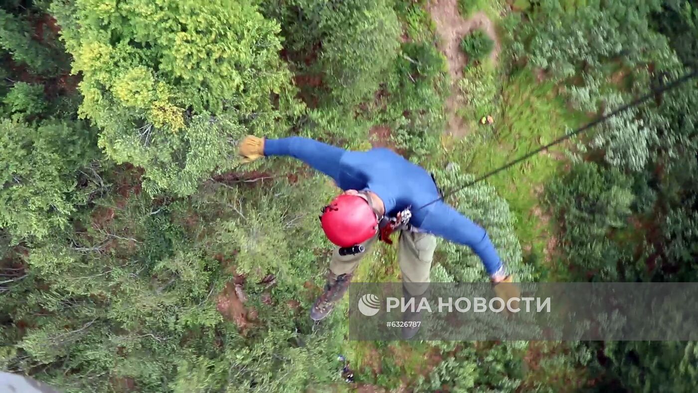 Потерявшихся детей эвакуировали на вертолете с горы Ачишхо