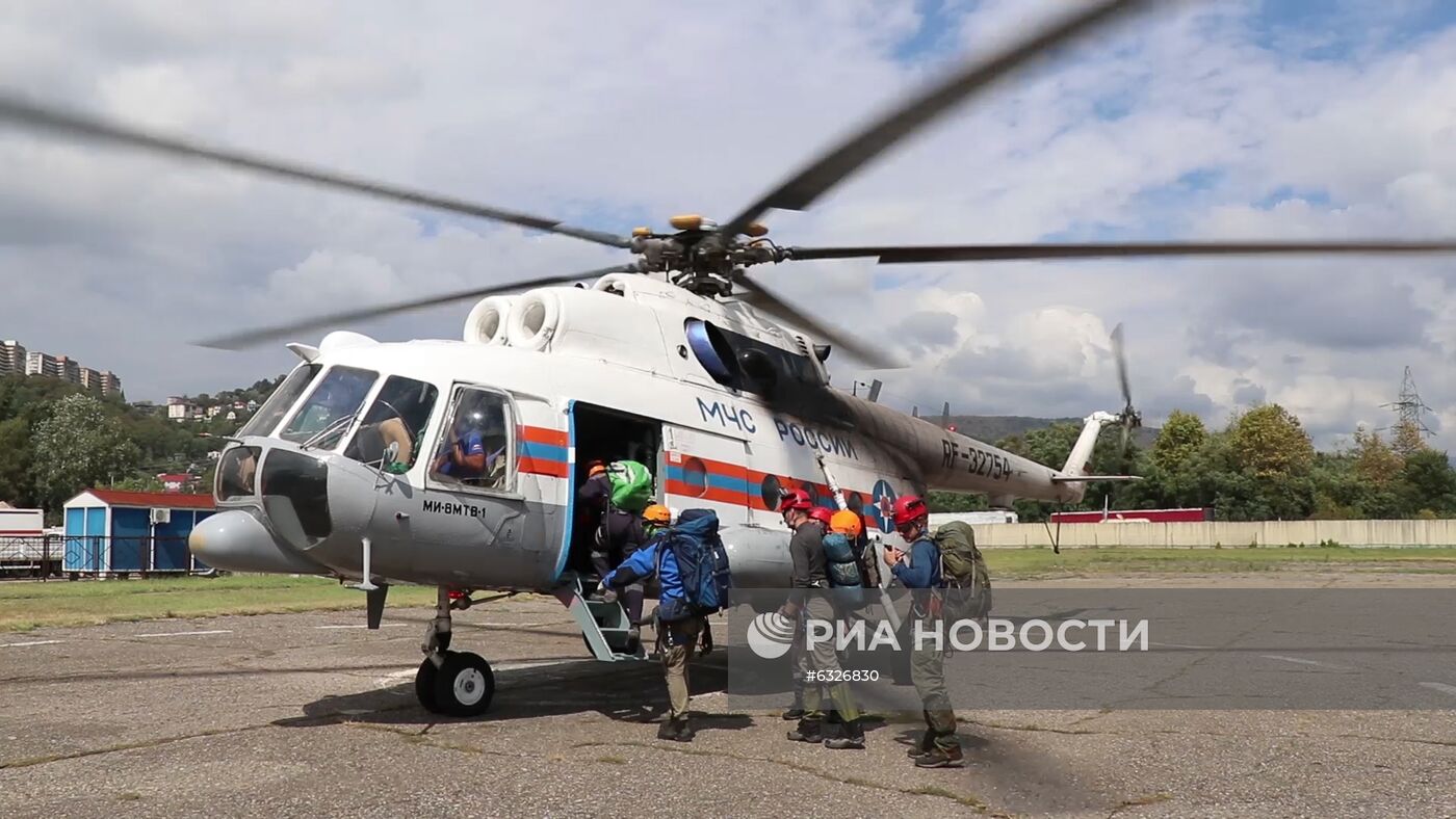 Потерявшихся детей эвакуировали на вертолете с горы Ачишхо