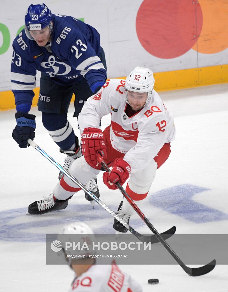 Хоккей. КХЛ. Матч "Динамо" (Москва) - "Спартак"