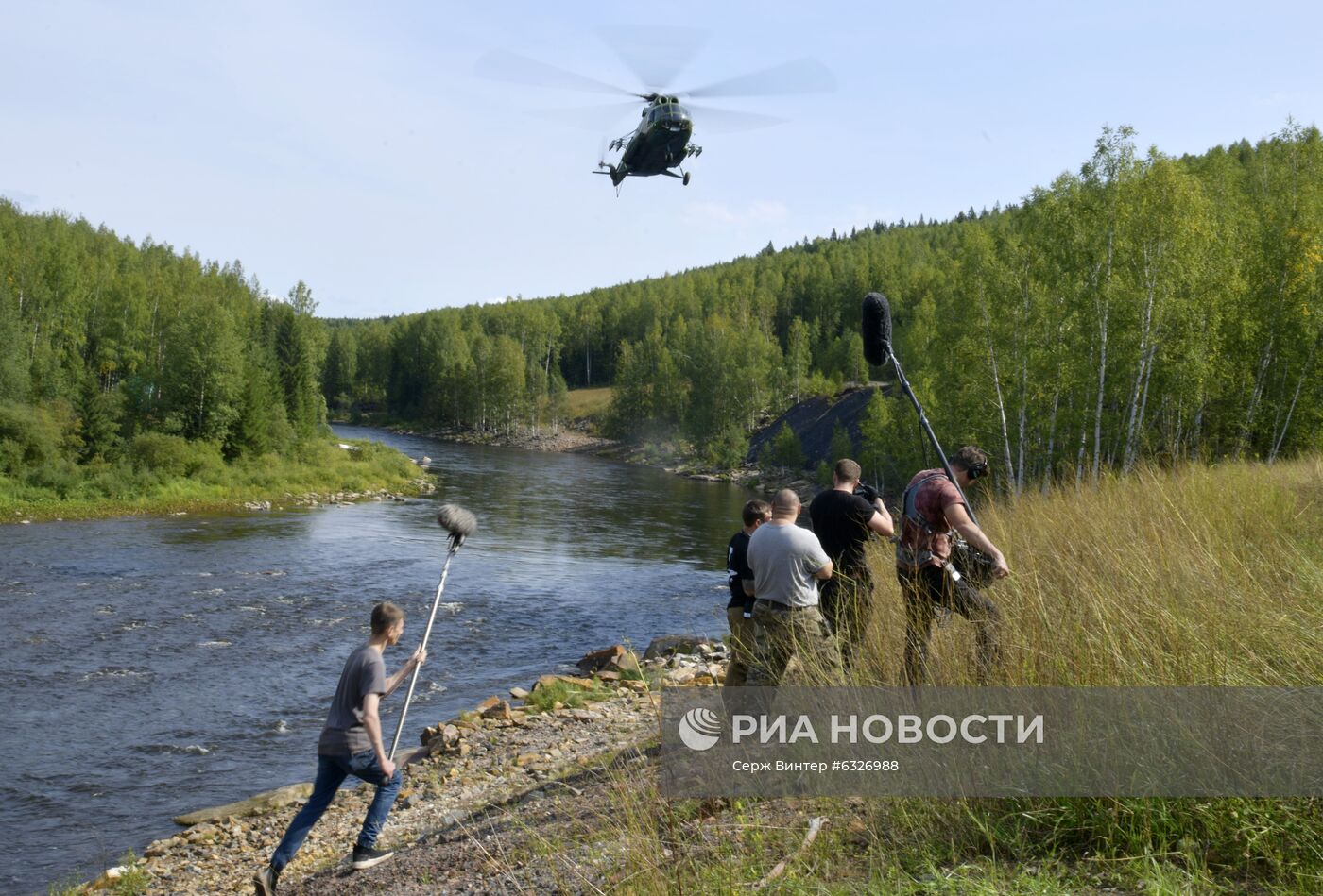 Съемки фильма "Одна"