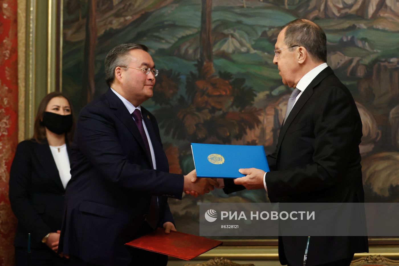 Переговоры глав МИД РФ и Казахстана С. Лаврова и М. Тлеуберди