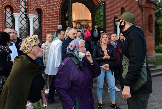 Несанкционированная акция оппозиции в Минске