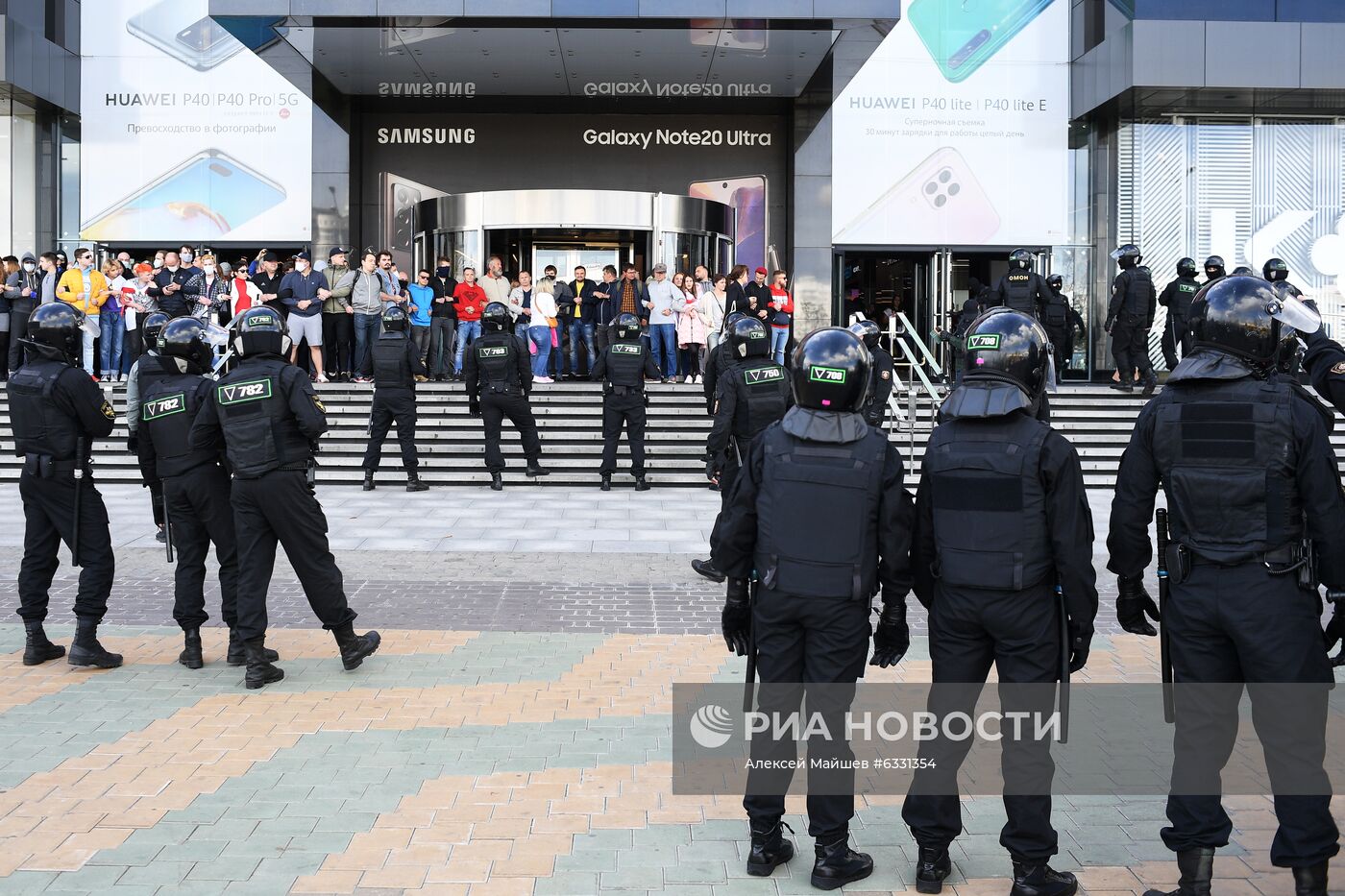 Несанкционированная акция оппозиции в Минске