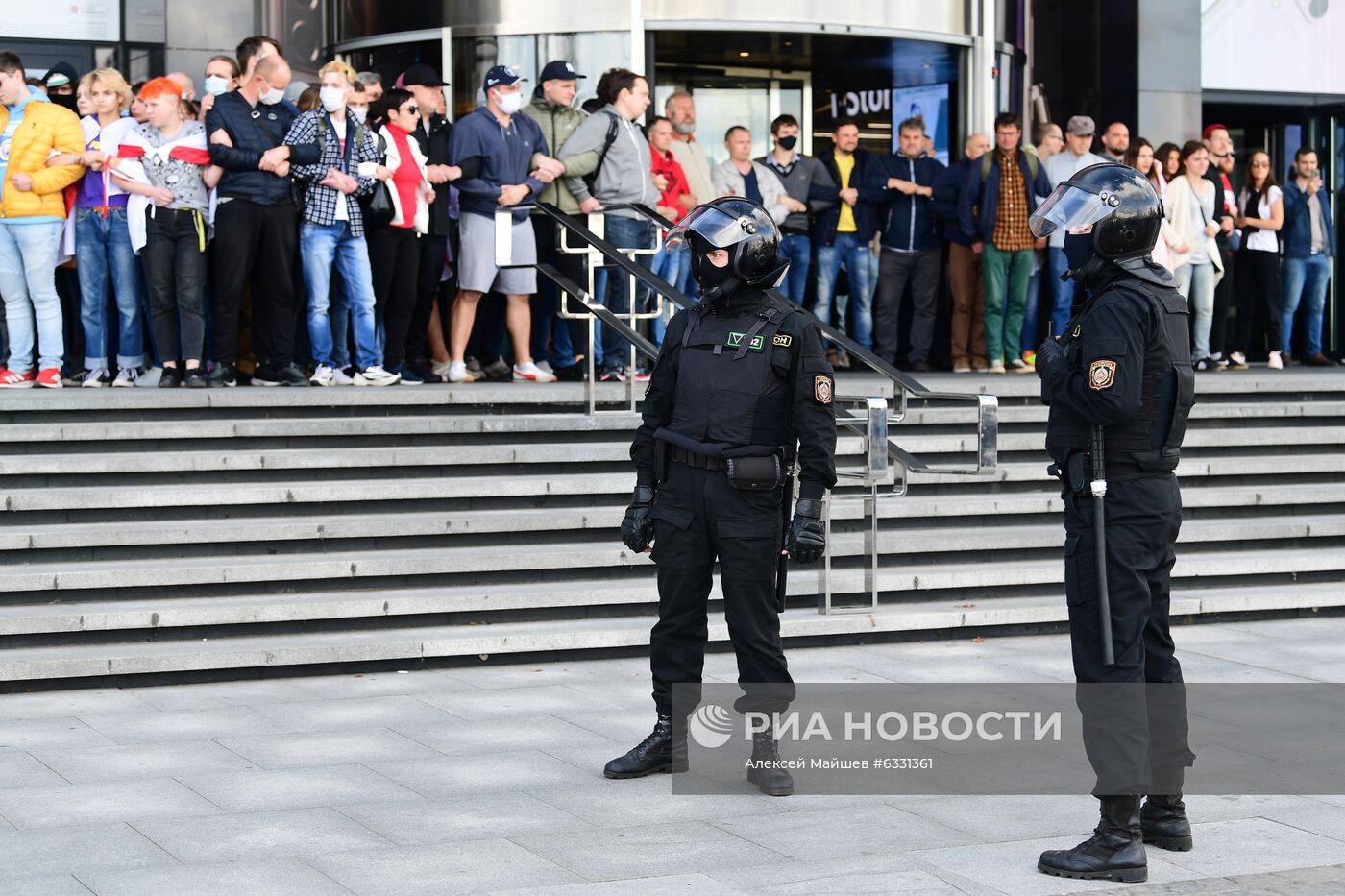 Несанкционированная акция оппозиции в Минске